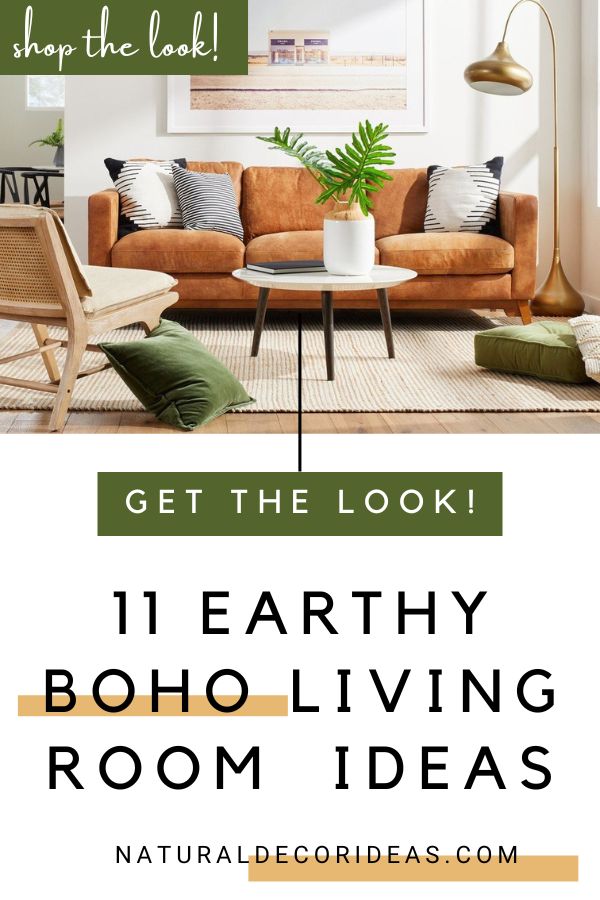 earth tone boho living room ideas