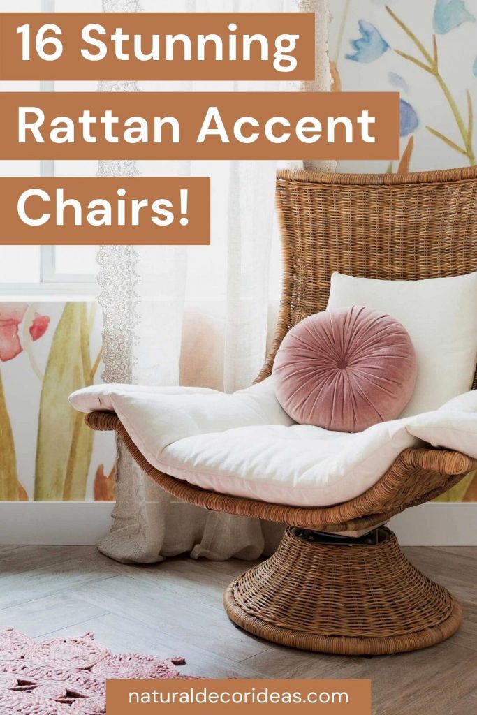 natural rattan accent chairs living room