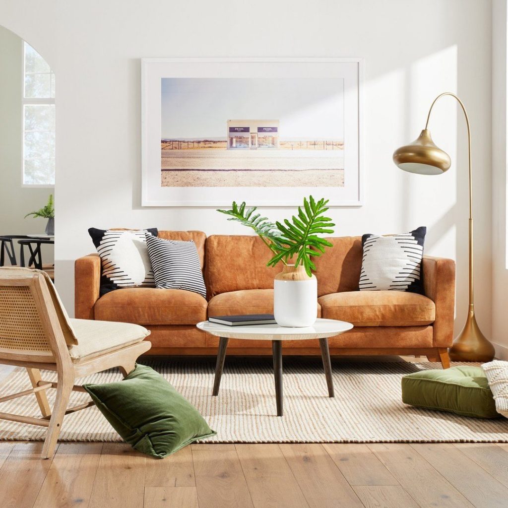 earth tone living room decor