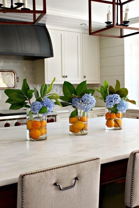 decorating with natural elements like fruit
