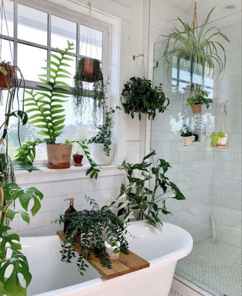 16 Plant-Filled Bathroom Ideas For That Jungle Vibe