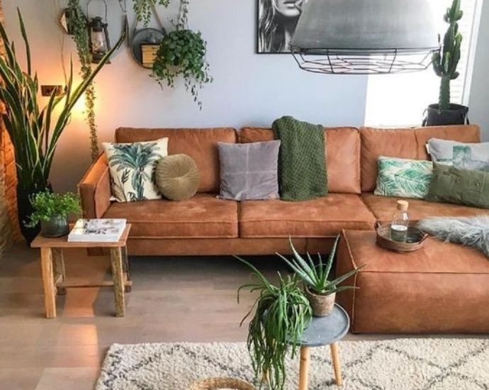modern earthy living room decor ideas